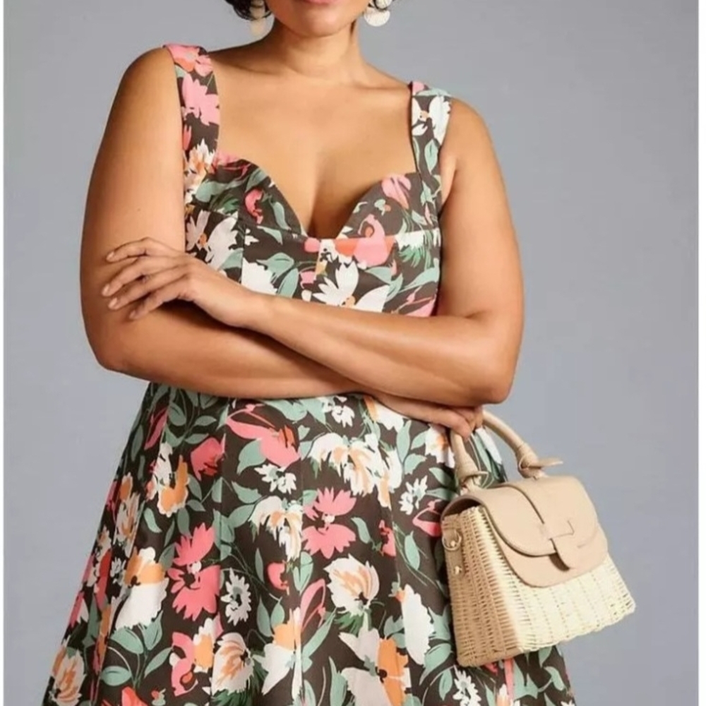 Anthropologie Floral Patterned Garment